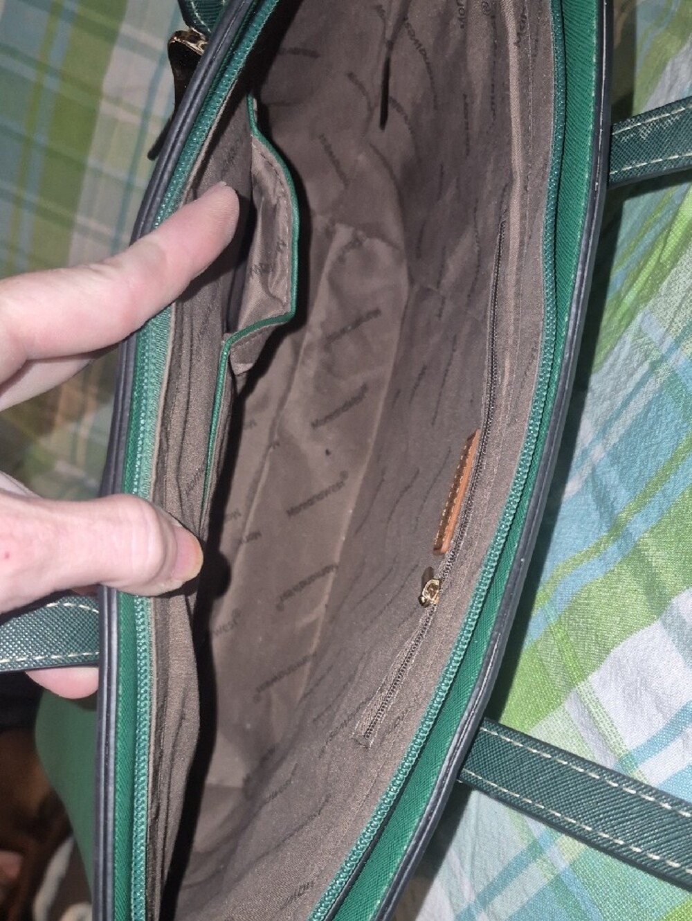 "HOT SALE" Montana West Forest Green and Dark Green Two-Piece Shoulder Bag Set - Picture 7 of 8